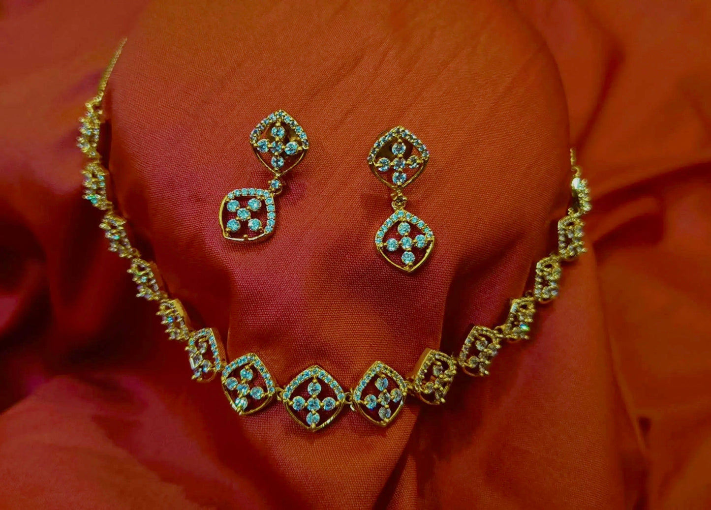 AD Necklace with Earrings