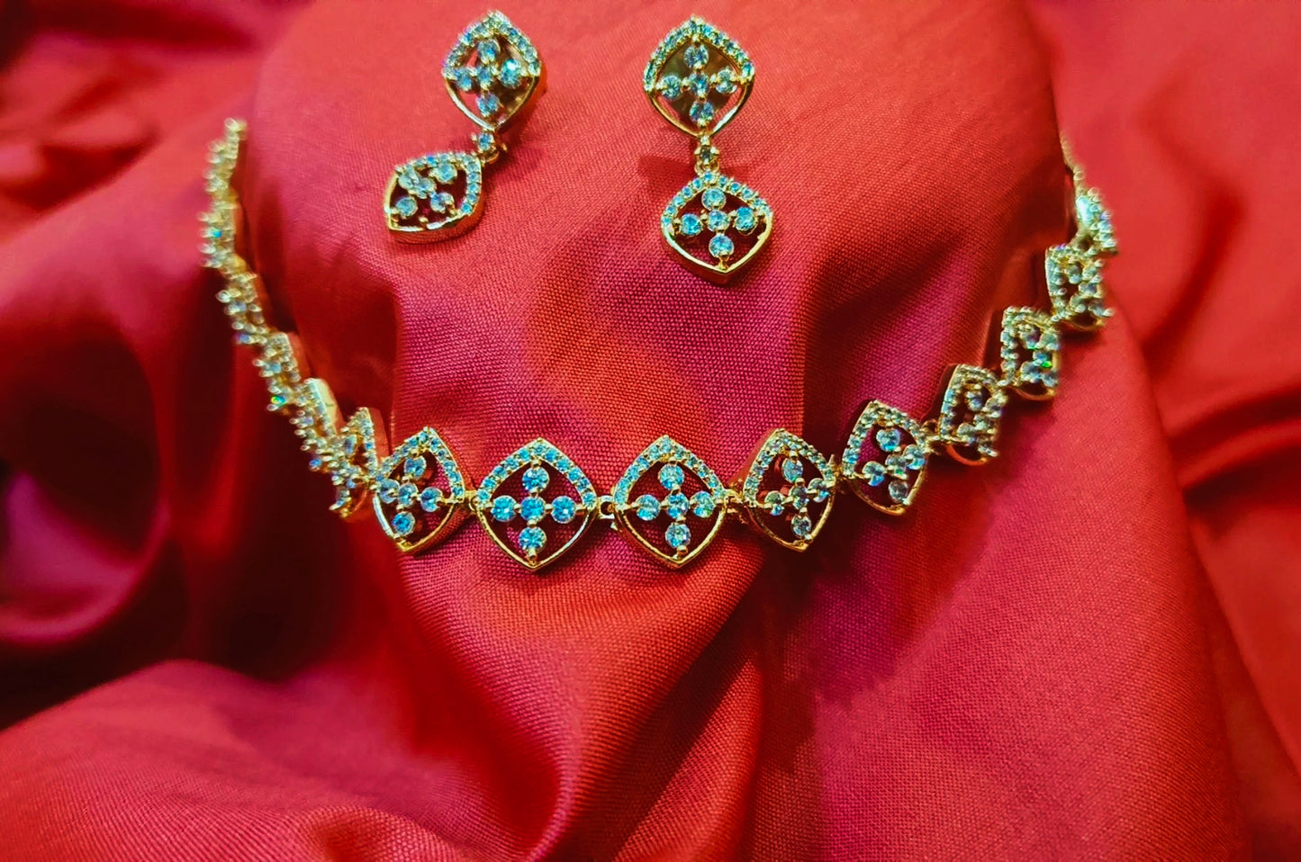 AD Necklace with Earrings