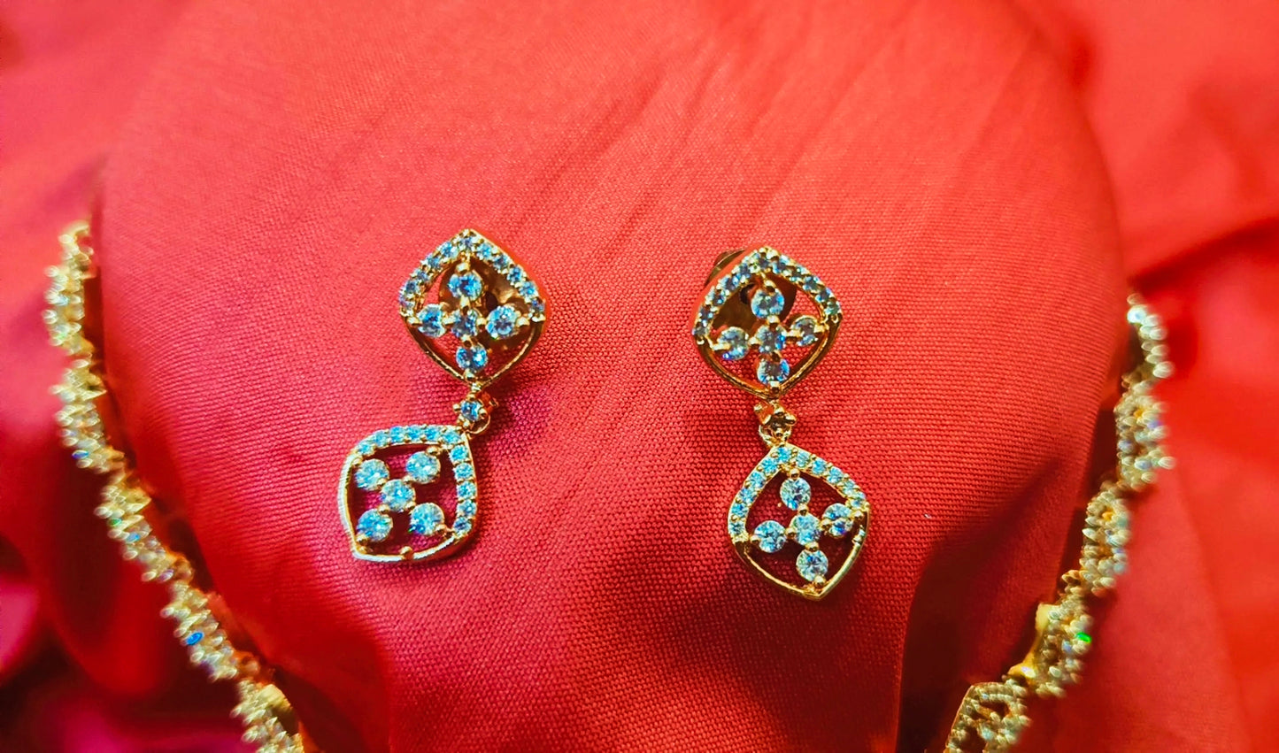 AD Necklace with Earrings
