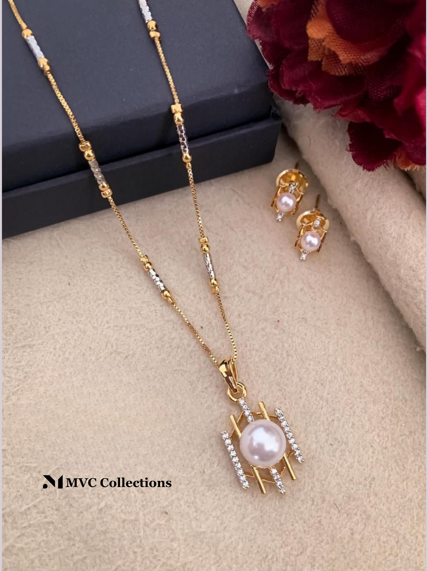 AD Two-tone Pendant Set SI15