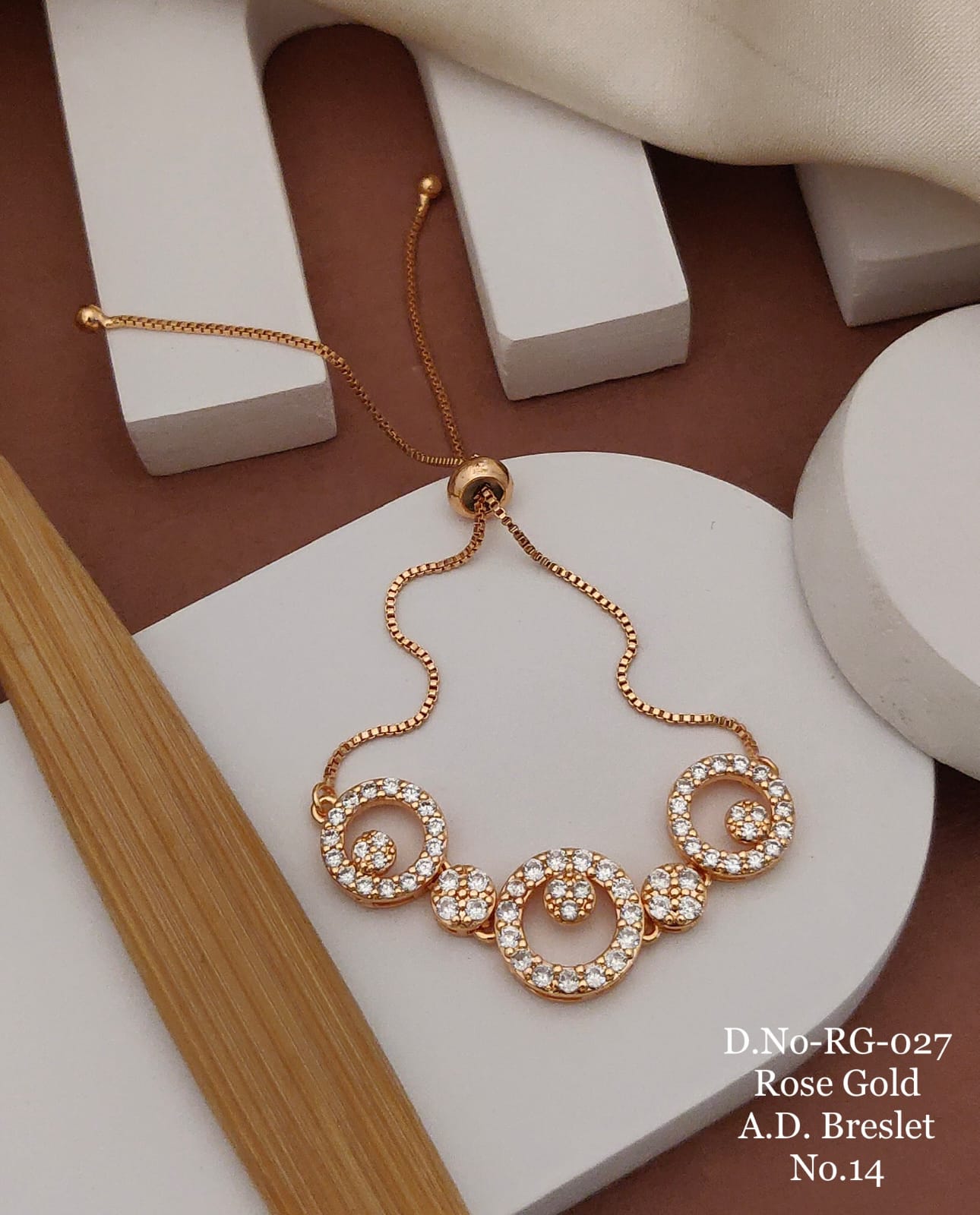 Rose Gold AD Bracelet SIBR6