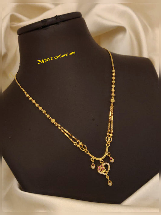 Light Mangalsutra Golden GJ 12