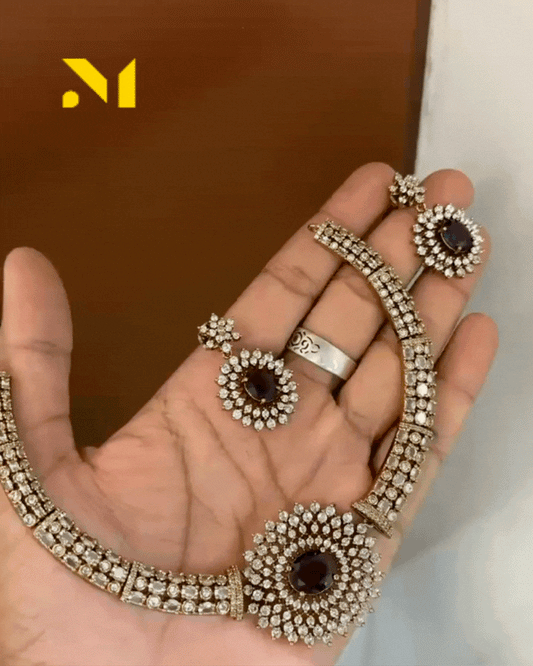 Ruby Stone AD Choker Set