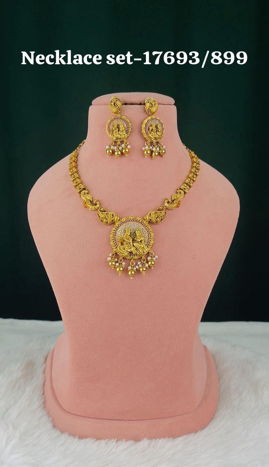 Traditional Gold-Plated Necklace Set NFN1