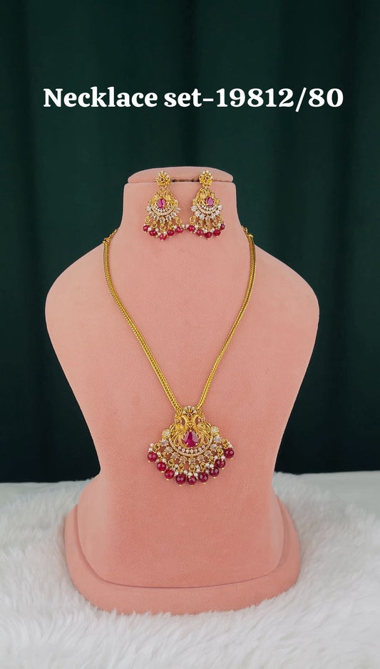 Gold Plated Necklace Set NFN9