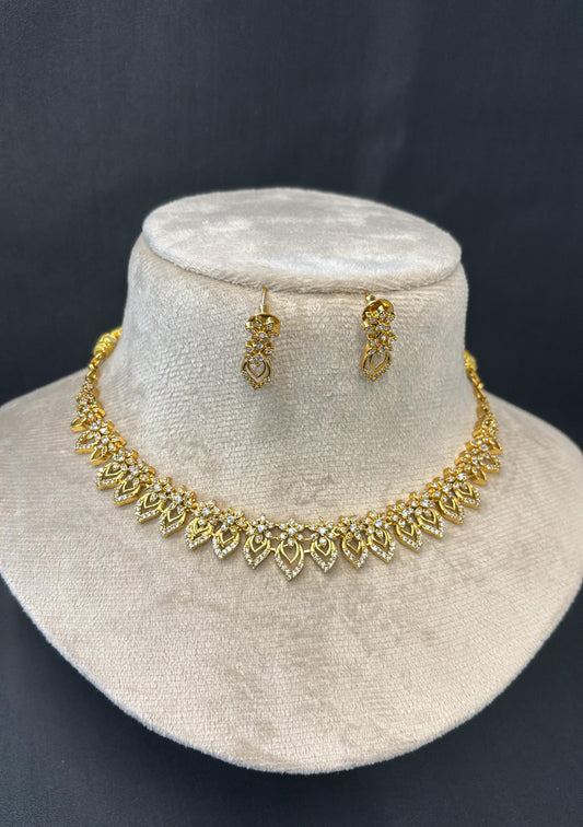 Leaf Design Necklace Set NSN12