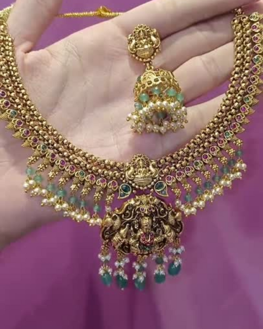 Premium Antique Necklace Set RKN2