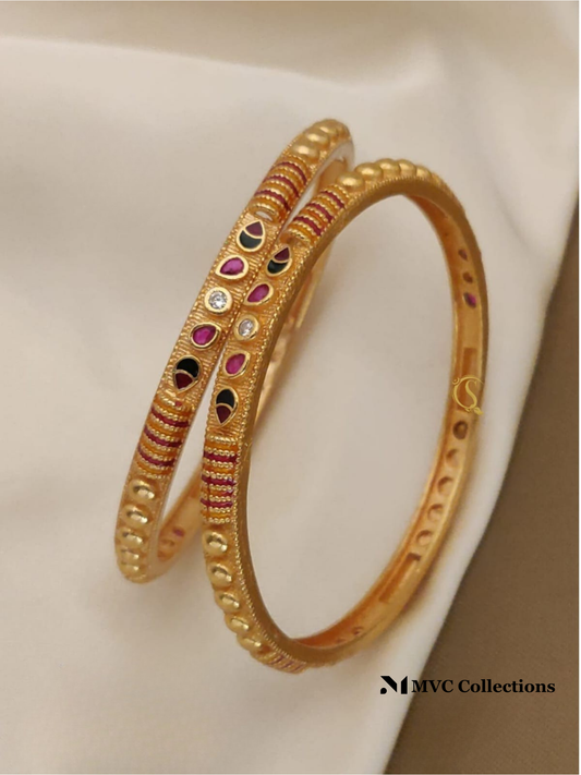 Classic Gold-Plated Bangles SIB11