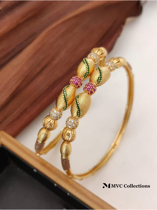 Classic Gold-Plated Bangles SIB12