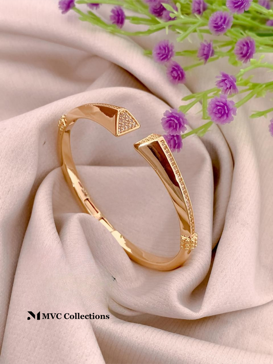 AD Gold Plated Kada SIB14