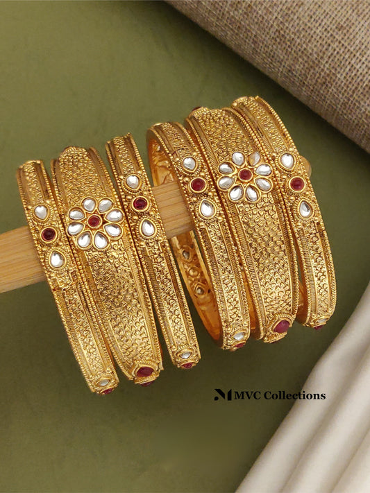 Antique Bangles SIB9 - 6 Pcs