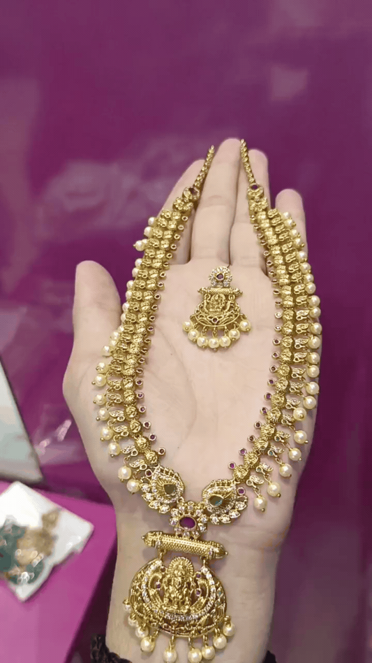 Premium Temple Design Necklace RKN10