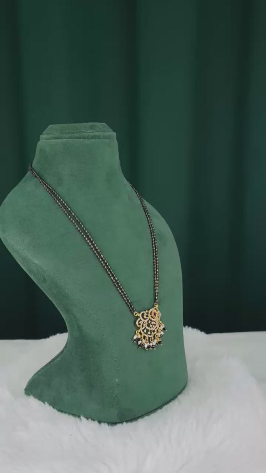 Black Beads Necklace NFN10
